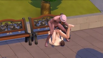 Sims 4: Gay Couple Gets Intimate In The Park