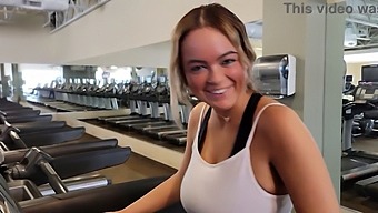Alexis Kay, With Her Big Natural Tits, Gets Picked Up And Creampied At The Gym