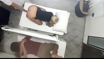 A Cuckolded Husband Watches His Beautiful Wife Get Fucked By Her Masseuse