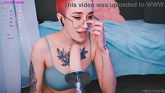 Cute Girl Takes On A Fuck Machine In A Wild Sex Video