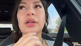 Amateur Latina Babe Gives A Mind-Blowing Oral Performance In Public