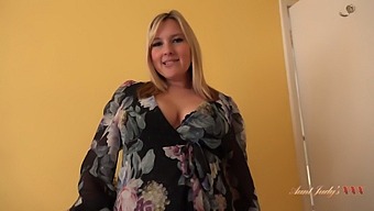 Cheer Up Your Busty Blonde Landlady In A Pov Encounter