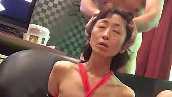 Miyuki Gets Tied Up And Humiliated On The Sofa In A Hotel While Filming An Av