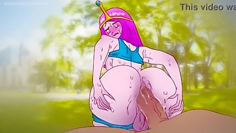 Princess Bubblegum'S Erotic Encounter In The Park With A Chocolate Reward In An Animated Adventure