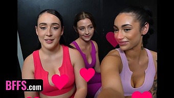 Three Gorgeous Girlfriends Explore Their Wild Desires In A Steamy Hardcore Session
