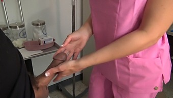 Amateur Nurse Gives Oral To Patient In Medical Play