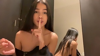 Public Humiliation: Caught Squirting In The Store Changing Room