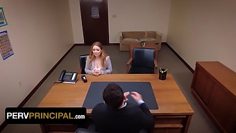 Kira Fox Visits Principal Green'S Office Due To A Dispute Involving Her Stepdaughter