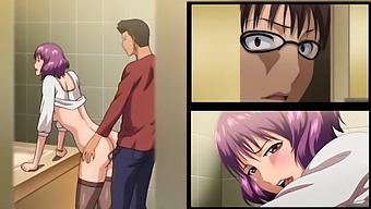 Unfaithful Lover: Timid Husband Watches As His Beloved Woman Is Taken By Another Man In A Public Restroom / Animated / Explicit / Desires, Large Derriere, Anal, Toilet, Backdoor