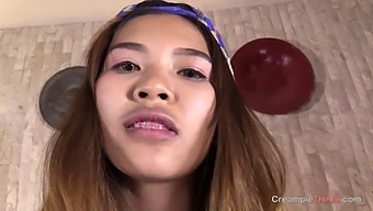 Young Thai Girl With Braces Gets A Creamy Finish